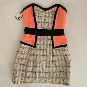 NWT Milly 2 strapless dress